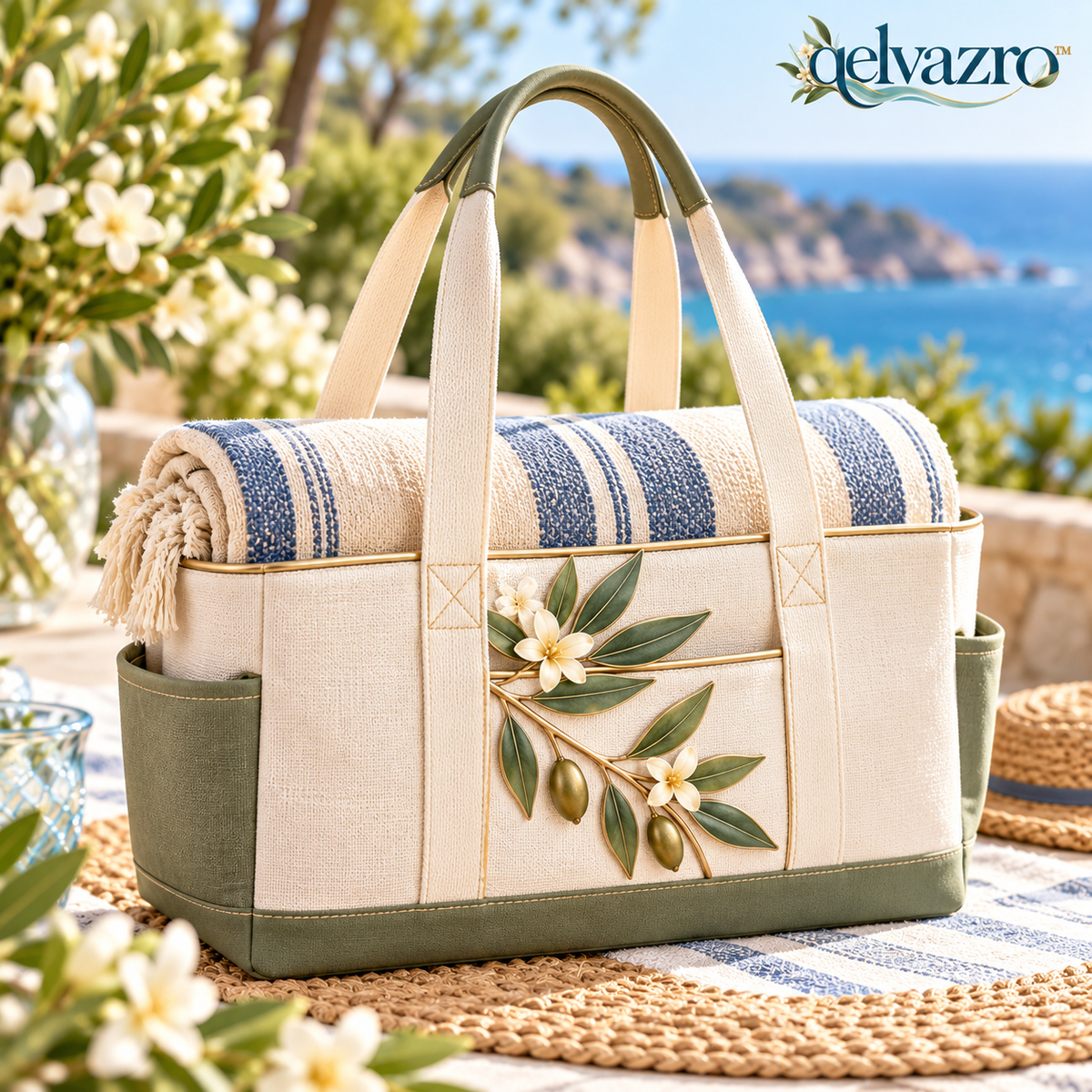 qelvazro™ Outdoor Blanket Tote — image 1