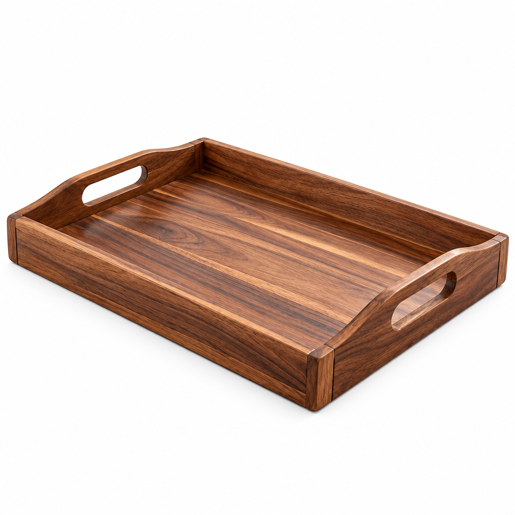 qelvazro™ Wooden Picnic Serving Tray — image 4