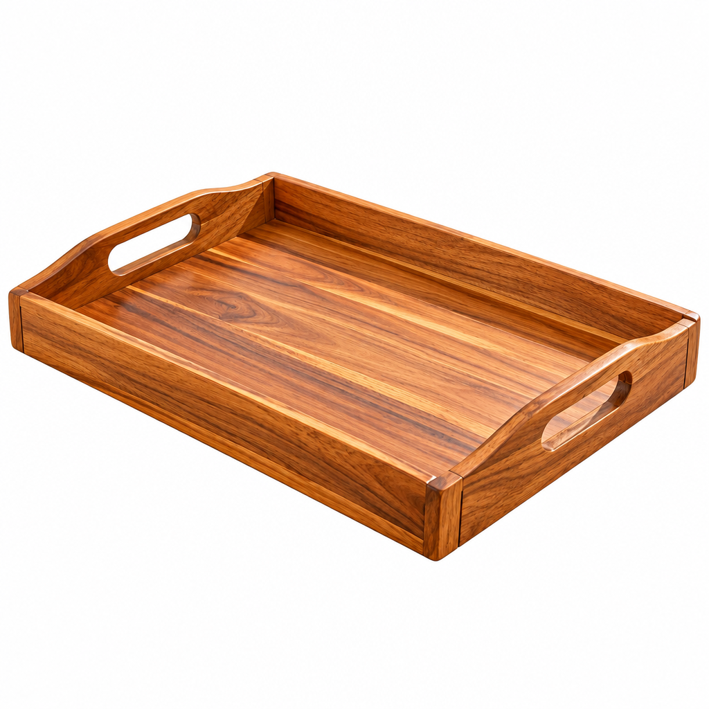 qelvazro™ Wooden Picnic Serving Tray — image 5